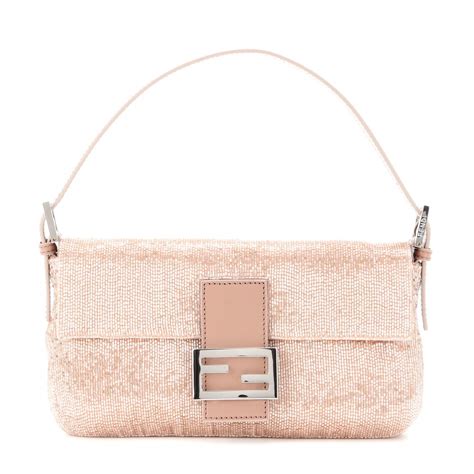 fendi pink baguette|fendi shoulder bag baguette.